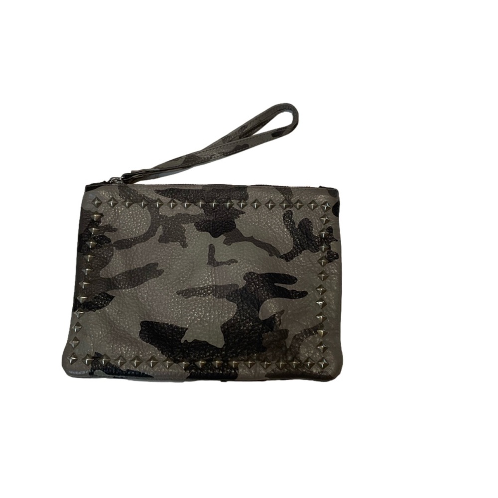 Laggo City Pouch Camouflage Leather Wristlet
